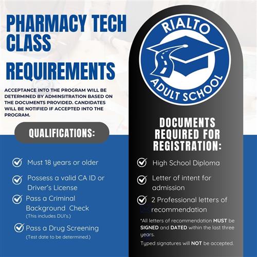 Pharmacy Tech Requirements